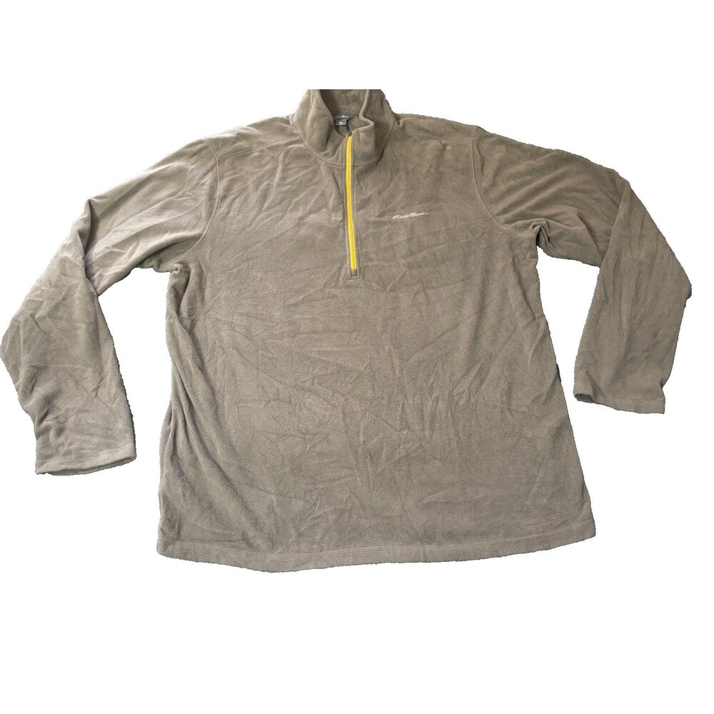 Eddie Bauer Fleece Jacket Mens T XL 1/4 Zip